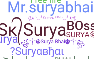 ニックネーム - Suryabhai