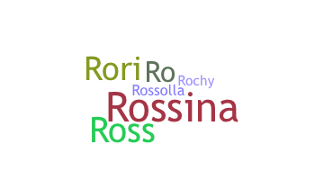 ニックネーム - Rossana