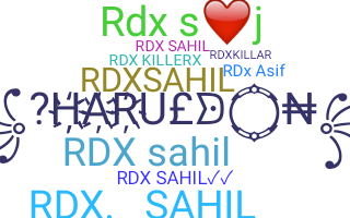 ニックネーム - Rdxsahil