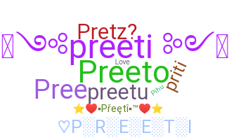 ニックネーム - Preeti
