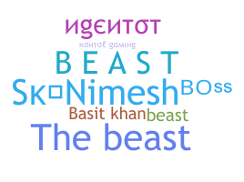 ニックネーム - beasts