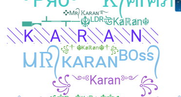 ニックネーム - Karan