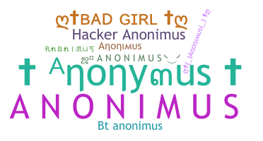 ニックネーム - Anonimus