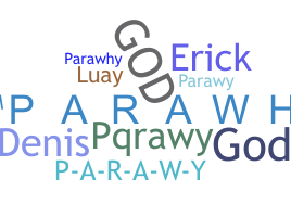 ニックネーム - parawy
