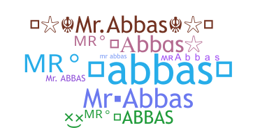 ニックネーム - Mrabbas
