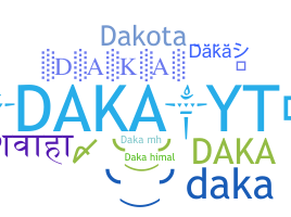 ニックネーム - Daka