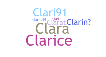 ニックネーム - Clari