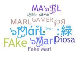 ニックネーム - Marl