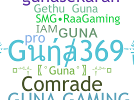 ニックネーム - Guna