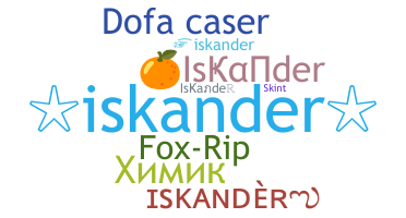 ニックネーム - Iskander