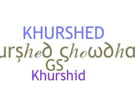 ニックネーム - Khurshed