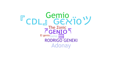 ニックネーム - Genio