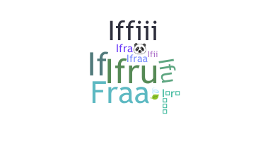 ニックネーム - Ifra