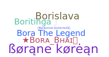 ニックネーム - Bora