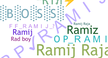 ニックネーム - RamiJ