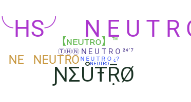 ニックネーム - neutro