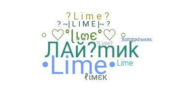ニックネーム - lime