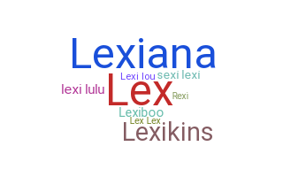 ニックネーム - lexi