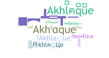 ニックネーム - Akhlaque