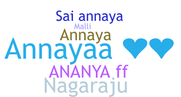 ニックネーム - Annayaa
