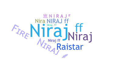 ニックネーム - Nirajff