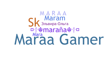 ニックネーム - Maraa