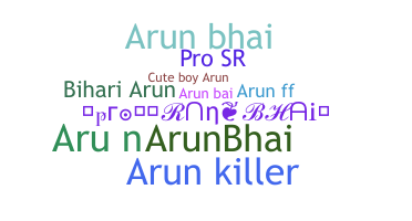 ニックネーム - Arunbhai