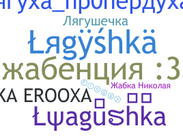 ニックネーム - Lyagushka