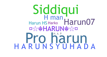 ニックネーム - Harun