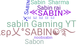 ニックネーム - Sabin