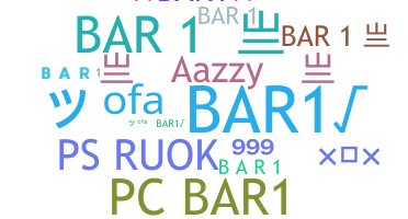 ニックネーム - Bar1