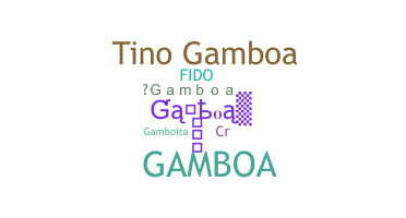 ニックネーム - Gamboa