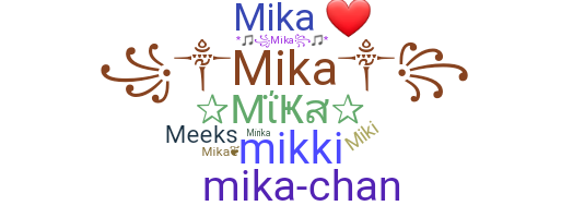 ニックネーム - Mika