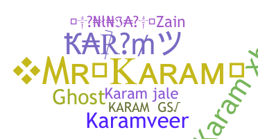 ニックネーム - Karam