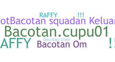 ニックネーム - Bacotan