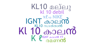 ニックネーム - KL10