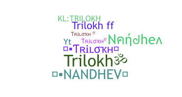 ニックネーム - Trilokh