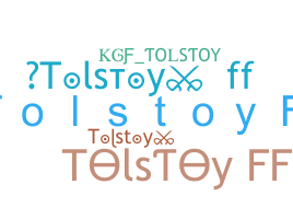 ニックネーム - Tolstoy