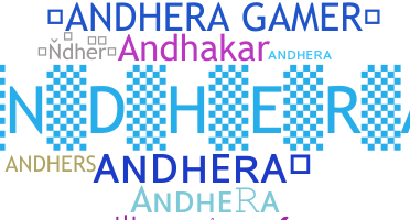 ニックネーム - Andhera
