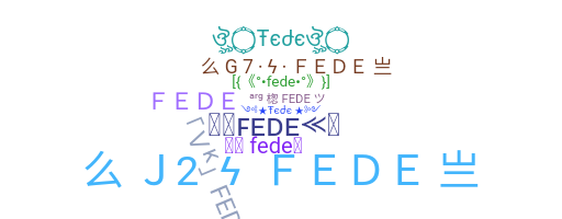 ニックネーム - Fede