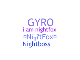 ニックネーム - NightFox