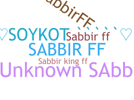 ニックネーム - SabbirFf