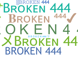 ニックネーム - Broken444