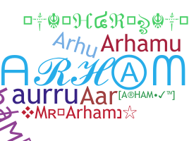 ニックネーム - Arham