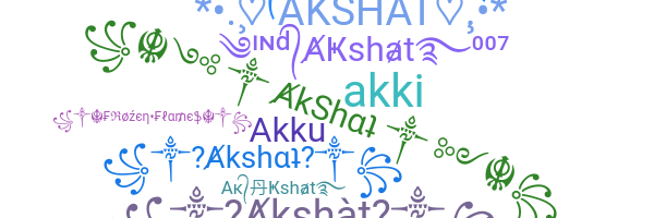 ニックネーム - akshat
