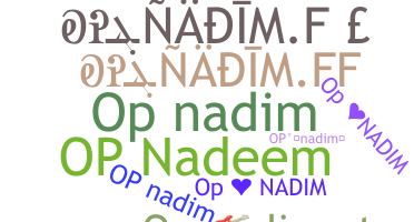 ニックネーム - OPNADIM