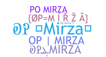 ニックネーム - OPMIRZA