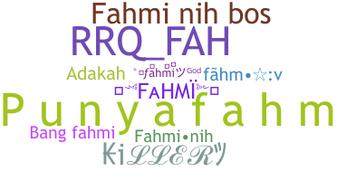 ニックネーム - Fahmi