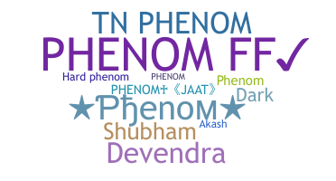 ニックネーム - phenom