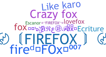 ニックネーム - Firefox